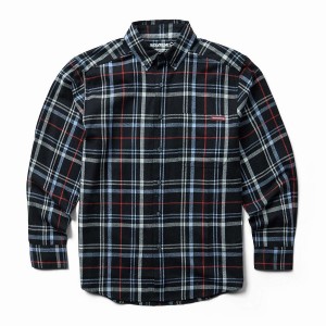 Black Grey Men Wolverine Hastings Flannel Shirts | WZP4012WB