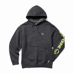 Black Men Wolverine Graphic- Sleeve Logo Hoodie | QLO33MQ