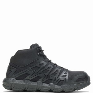 Black Men Wolverine Rev Vent UltraSpring™ DuraShocks® CarbonMAX® Work Shoes | XDZ6185NH