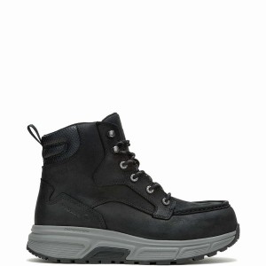 Black Men Wolverine Ride Performance Wedge 6" CarbonMax® Work Boots | FYD992BL