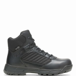 Black Men Wolverine Tactical Sport 2 Mid DRYGuard Work Boots | FCK303MY