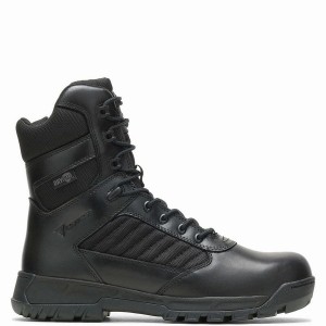 Black Men Wolverine Tactical Sport 2 Tall Side Zip DRYGuard Work Boots | HQP4871JT