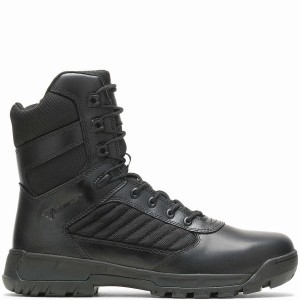 Black Men Wolverine Tactical Sport 2 Tall Side Zip Work Boots | SVV1510PY