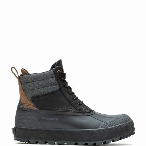 Black Men Wolverine Torrent Trek EPX Waterproof Insulated Mid Work Boots | IPQ2936AD