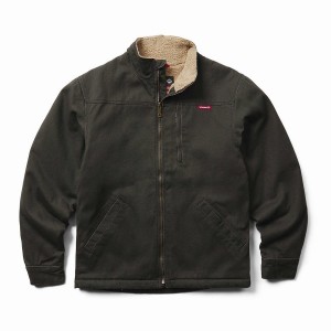 Black Men Wolverine Upland Sherpa Ext Jackets | UXY3414EA