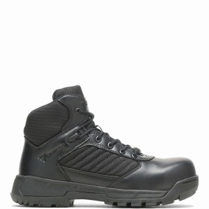 Black Women Wolverine Tactical Sport 2 Mid Composite Toe EH Work Boots | BYX893ZI