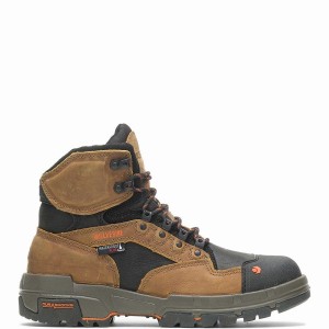 Brown Men Wolverine Legend DuraShocks® CarbonMAX® 6" Work Boots | TNV2795EW