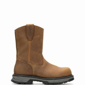 Brown Men Wolverine ReForce EnergyBound™ CarbonMax® Wellington Boots | AMD697GX