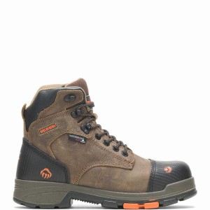 Chocolate Men Wolverine Blade LX Waterproof CarbonMAX® 6" Work Boots | CFI9149SC