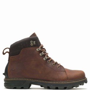 Dark Brown Men Wolverine Forge UltraSpring™ 6" Work Boots | SUO8842RN