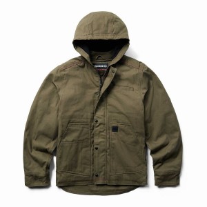 Dark Green Men Wolverine Guardian Cotton™ Work Jackets | KSE4731VL