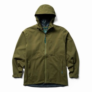 Green Men Wolverine Torrent 2.5L Rain Shell Jackets | HNH7265BK