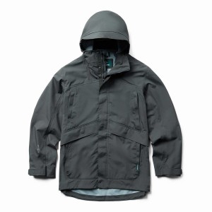 Grey Men Wolverine Torrent 3L Rain Shell Jackets | ACI3893IG