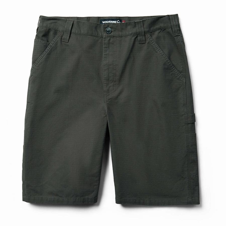 Black Green Men Wolverine Eaton Shorts | TND9314MT