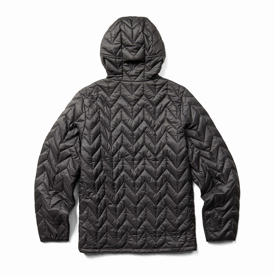 Black Men Wolverine Alpine Hoodie | SWM7537DZ