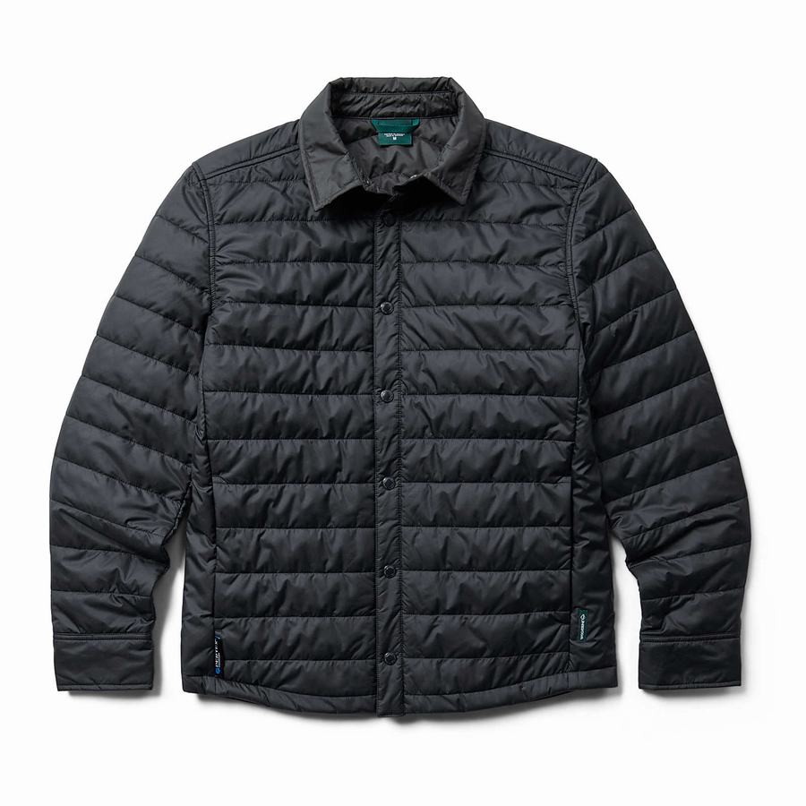 Black Men Wolverine Alpine Insulated Shirt Jackets | FHE5440OP