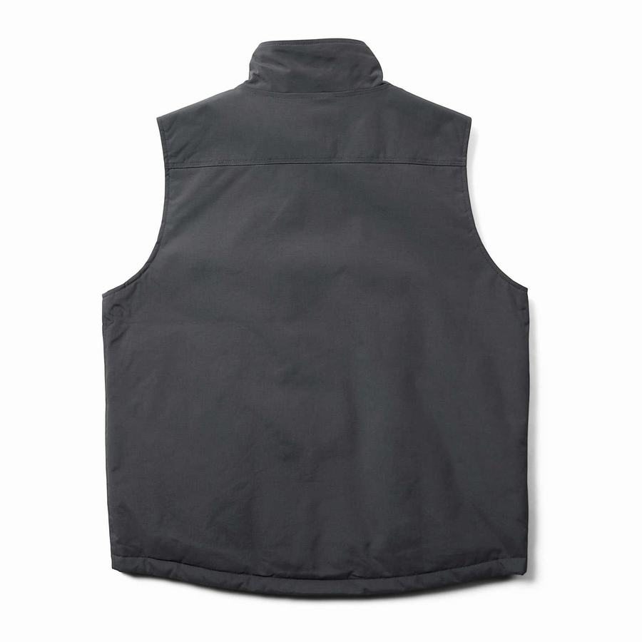 Black Men Wolverine Auger Waterproof Insulated Vest | RHZ3472NY