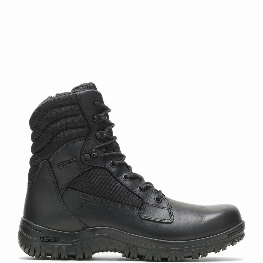 Black Men Wolverine Cyren Tall DRYGuard+ ™ Side Zip Work Boots | AFS7175FX