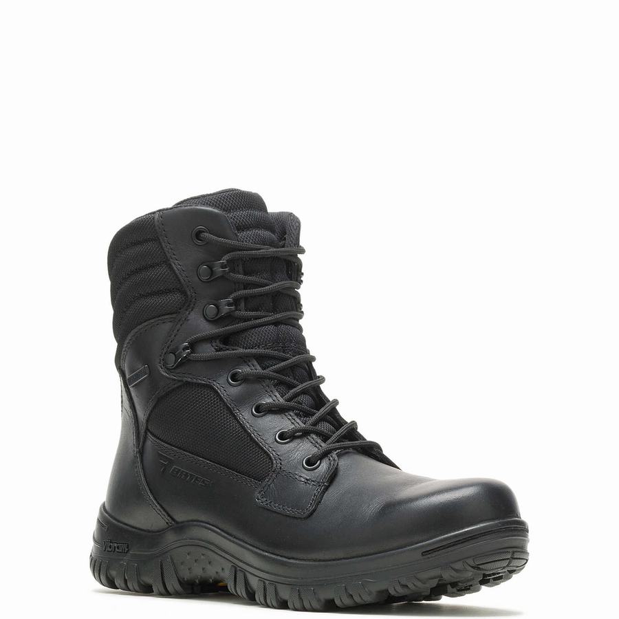 Black Men Wolverine Cyren Tall DRYGuard+ ™ Side Zip Work Boots | AFS7175FX