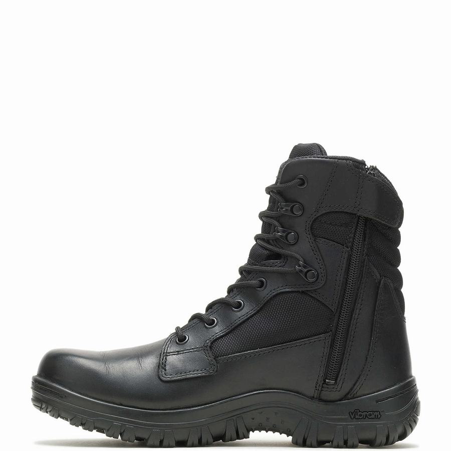 Black Men Wolverine Cyren Tall DRYGuard+ ™ Side Zip Work Boots | AFS7175FX