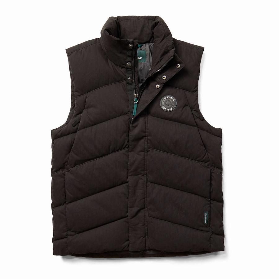 Black Men Wolverine Frost Down Vest | HYW274DP