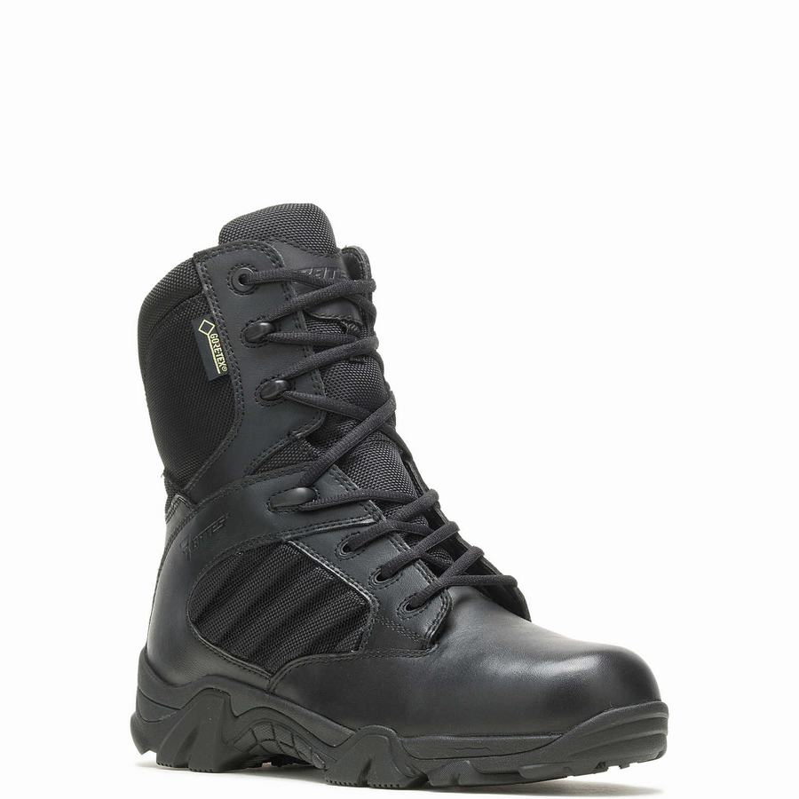 Black Men Wolverine GX-8 Insulated Side Zip with GORE-TEX® Work Boots | MYO5456BR