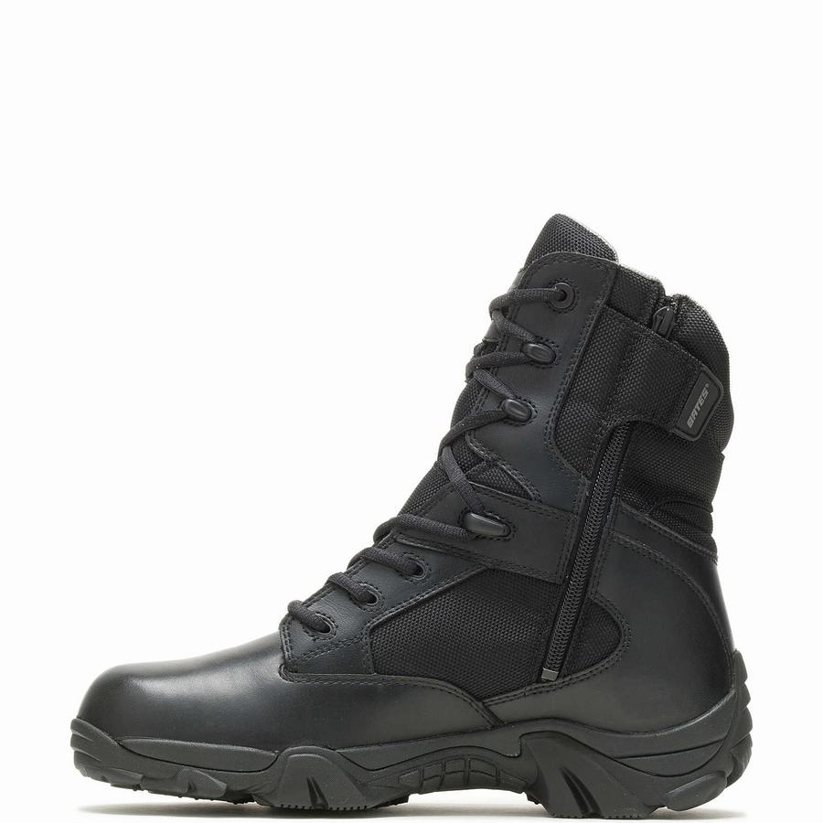 Black Men Wolverine GX-8 Insulated Side Zip with GORE-TEX® Work Boots | MYO5456BR