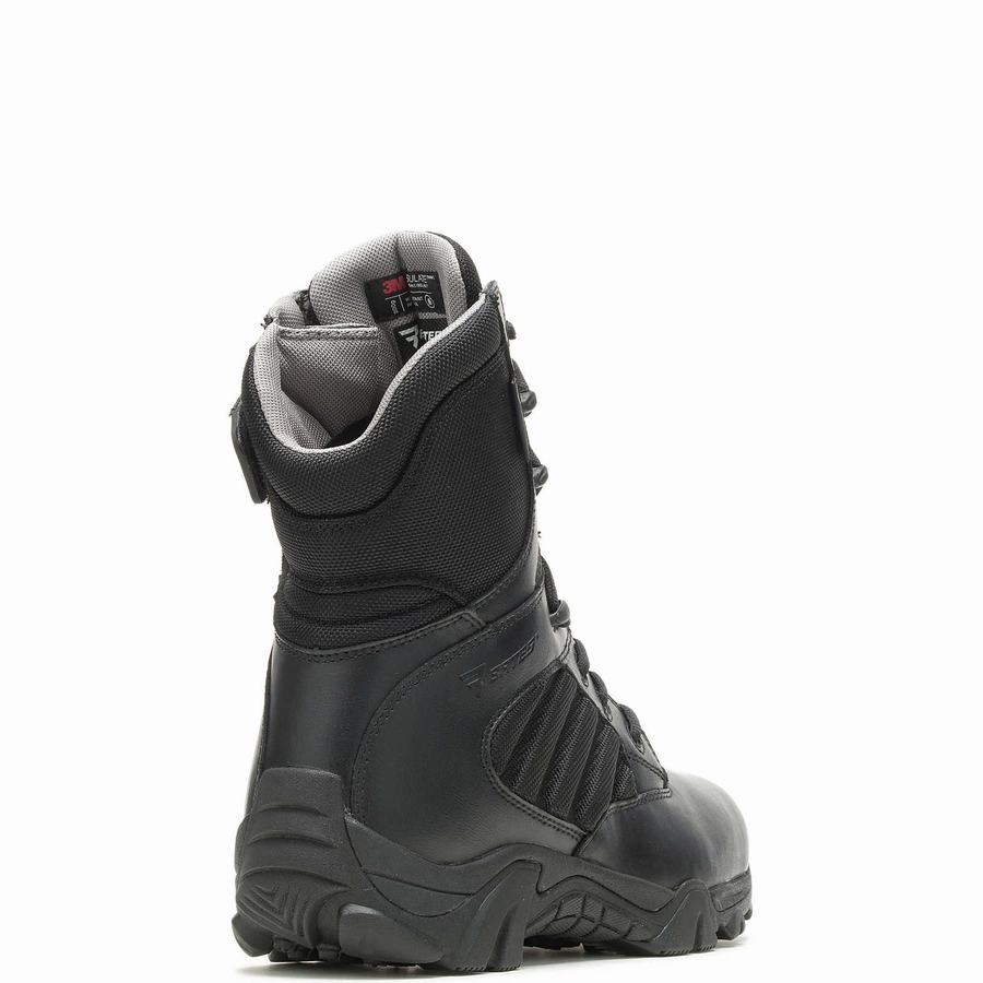 Black Men Wolverine GX-8 Insulated Side Zip with GORE-TEX® Work Boots | MYO5456BR