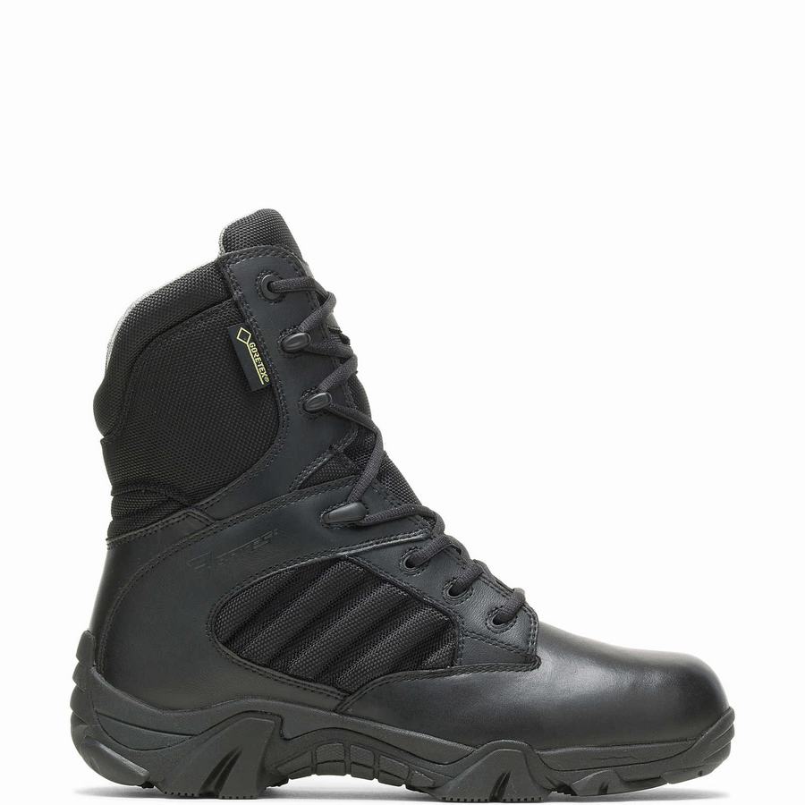 Black Men Wolverine GX-8 Insulated Side Zip with GORE-TEX® Work Boots | MYO5456BR