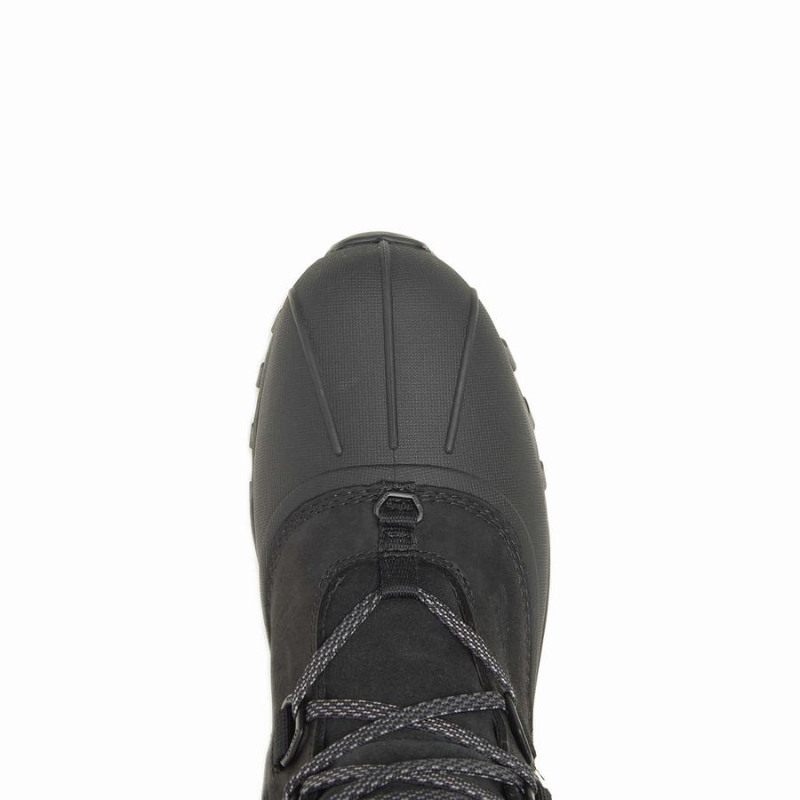 Black Men Wolverine Glacier Surge Insulated Work Boots | YNN838IU