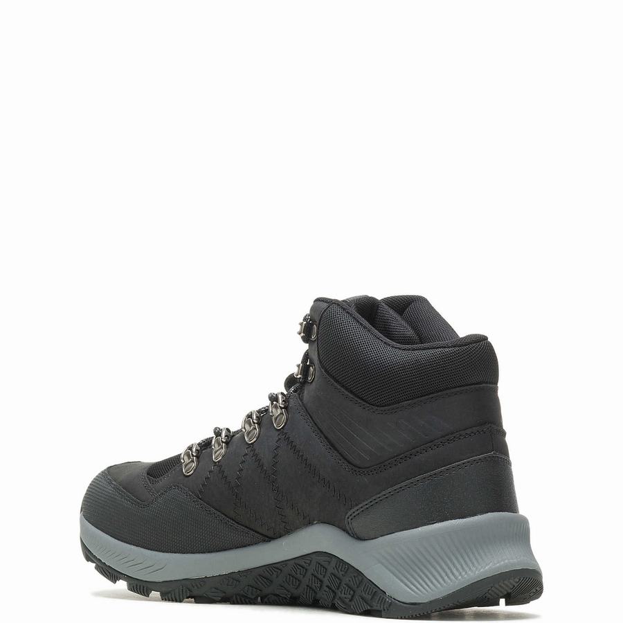 Black Men Wolverine Luton Waterproof Hiking Boots | EBV2714NW