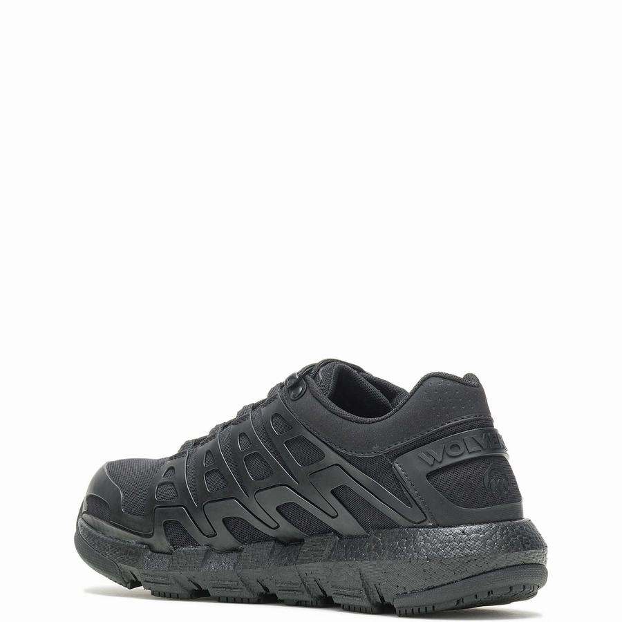 Black Men Wolverine Rev Vent UltraSpring™ DuraShocks® CarbonMAX® Work Shoes | RGI387RS