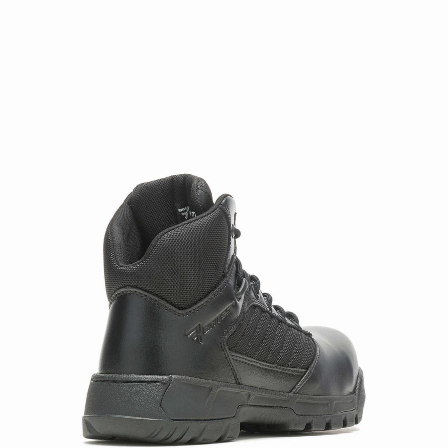 Black Men Wolverine Tactical Sport 2 Mid Composite Toe EH Work Boots | NYN570HY