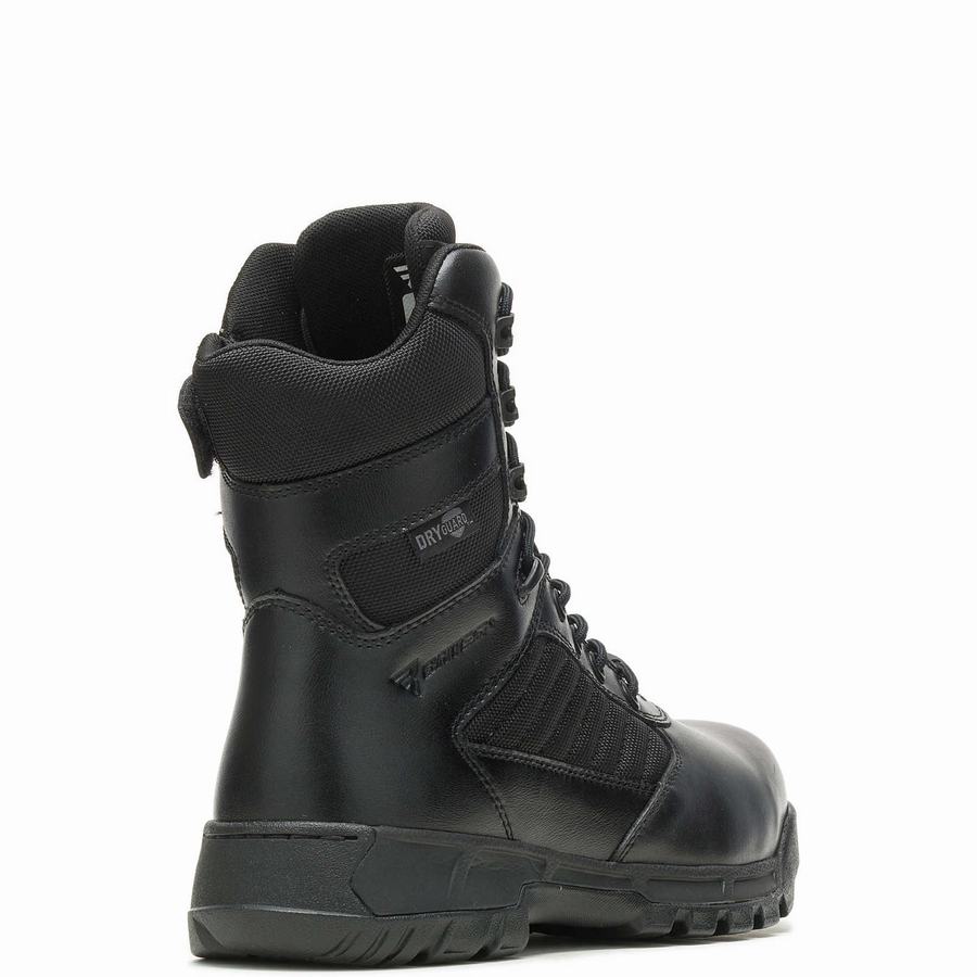 Black Men Wolverine Tactical Sport 2 Tall Side Zip DRYGuard ™ Composite ToeEH Work Boots | OBF6337PP