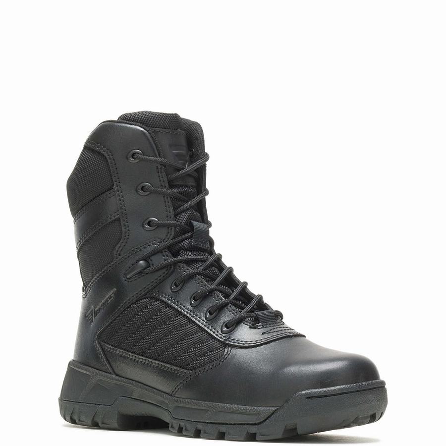 Black Men Wolverine Tactical Sport 2 Tall Side Zip Work Boots | PZO5716YI