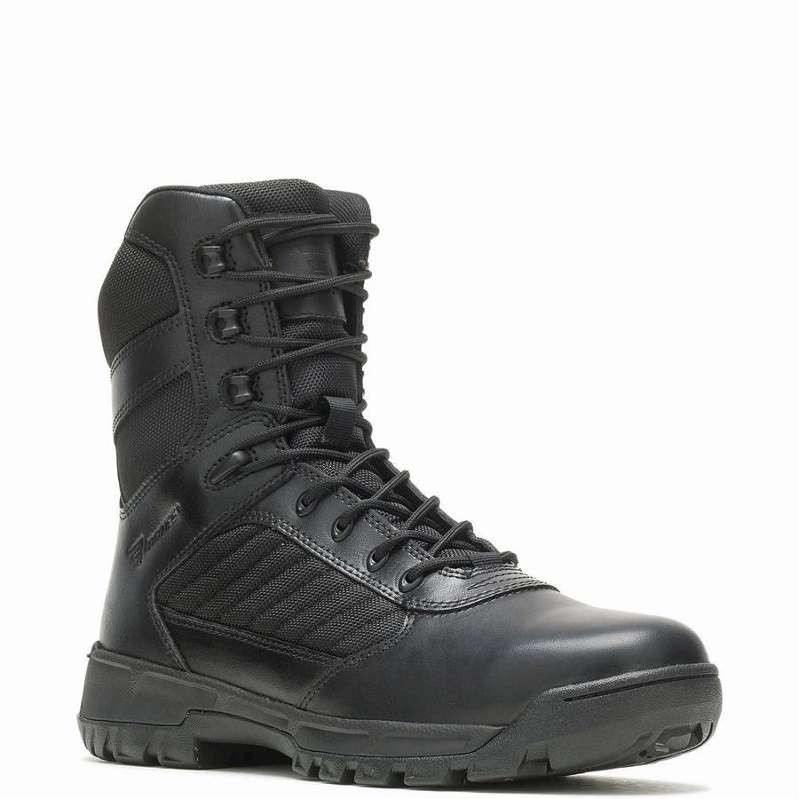 Black Men Wolverine Tactical Sport 2 Tall Side Zip Work Boots | SVV1510PY