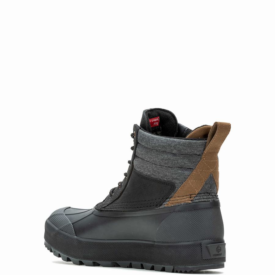 Black Men Wolverine Torrent Trek EPX Waterproof Insulated Mid Work Boots | IPQ2936AD