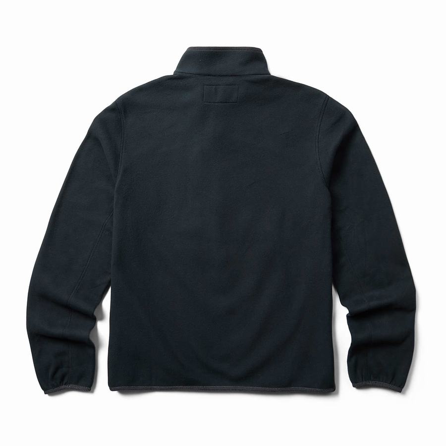 Black Men Wolverine Wilderness Fleece Jackets | OWE7386JW