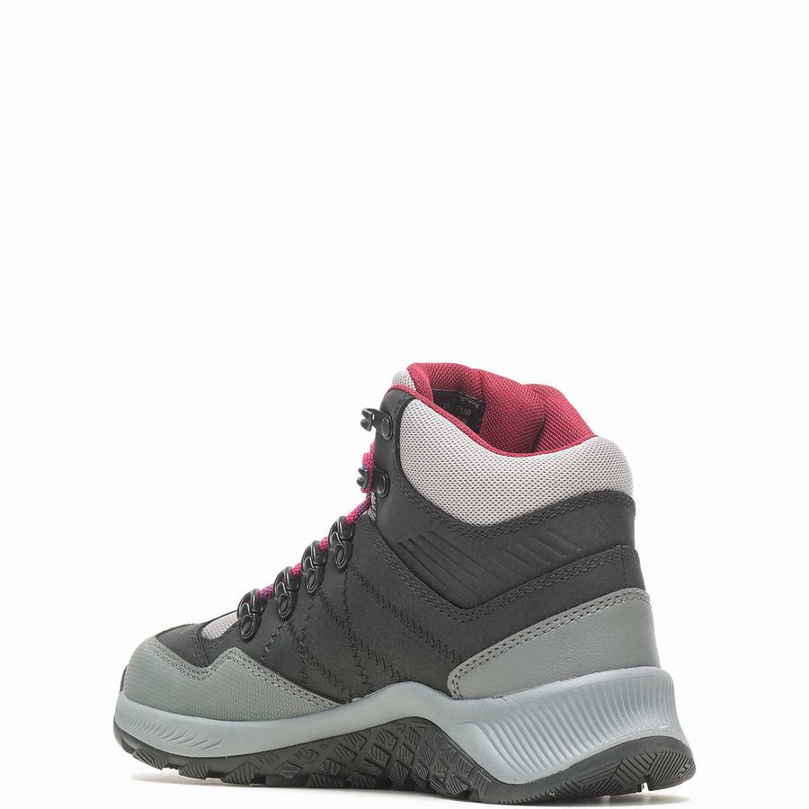 Black Women Wolverine Luton Waterproof Hiking Boots | GDZ1885XM