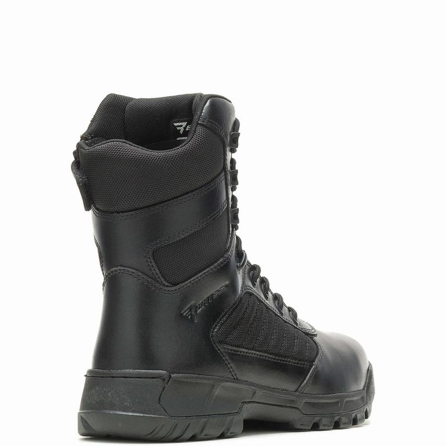 Black Women Wolverine Tactical Sport 2 Tall Side Zip Work Boots | BZN2626DT