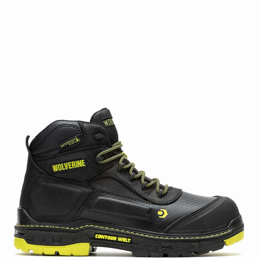 Black Yellow Men Wolverine Overpass CarbonMAX® 6\