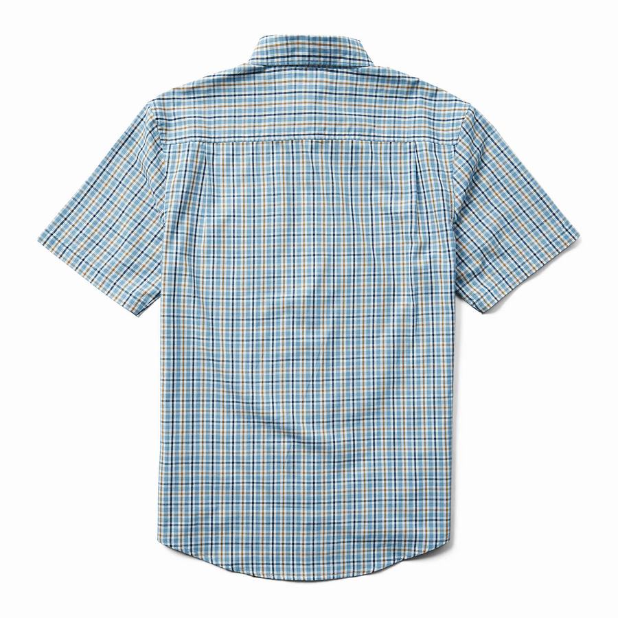 Blue Grey Men Wolverine Mortar Sleeve Shirts | QDZ978GX