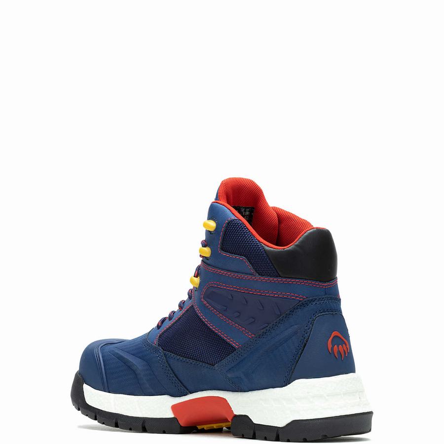 Blue Men Wolverine x Red Bull Scramble Series Rush UltraSpring™ Work Boots | LMG7686DN