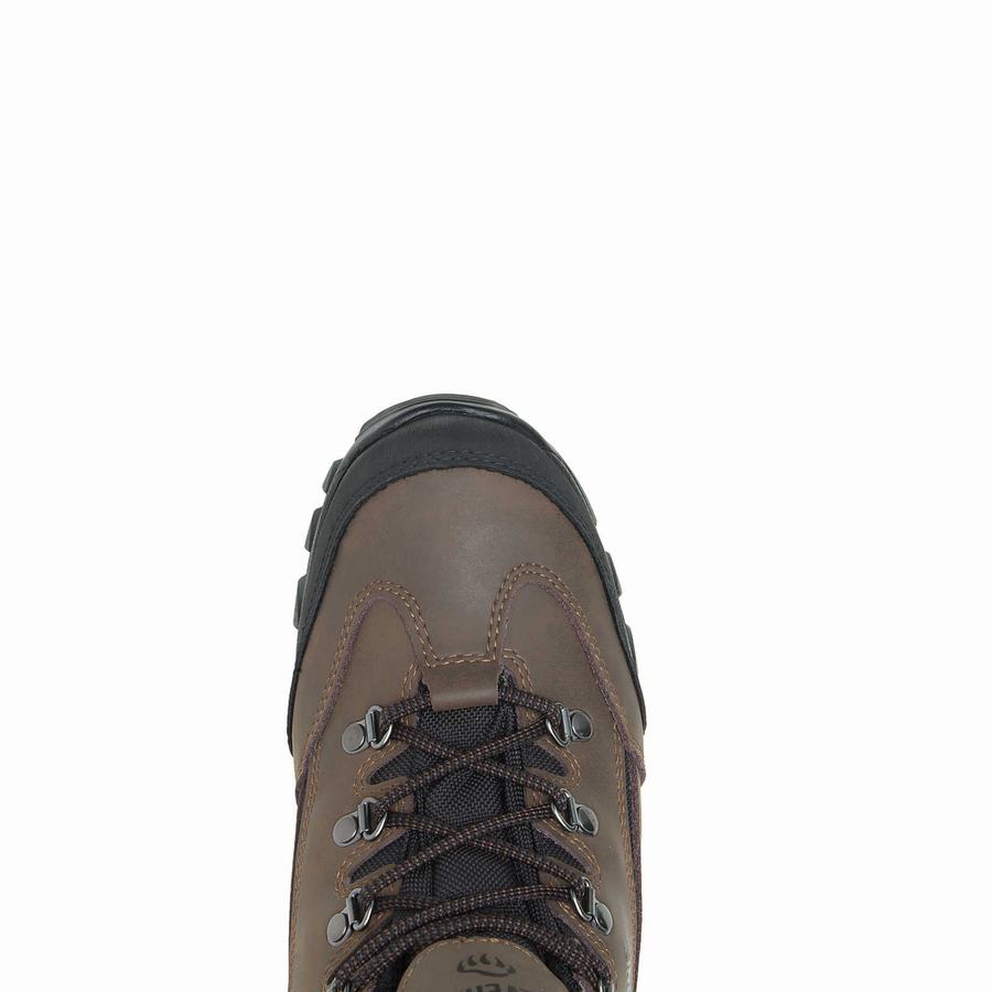 Brown Black Men Wolverine Spencer Waterproof Hiking Boots | GTG4373YN