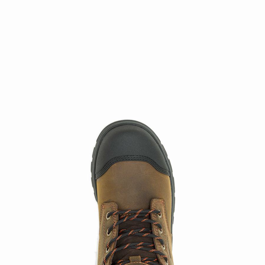 Brown Men Wolverine Carlsbad Cap-Toe 6