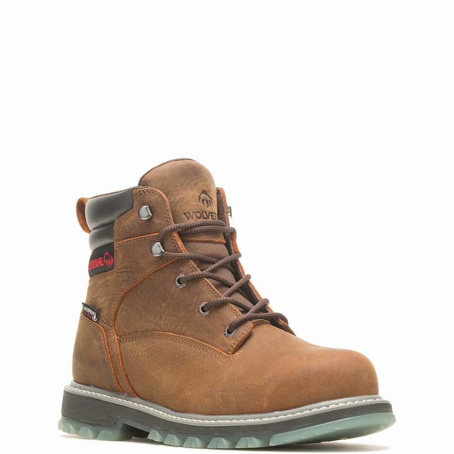 Brown Men Wolverine Floorhand LX 6