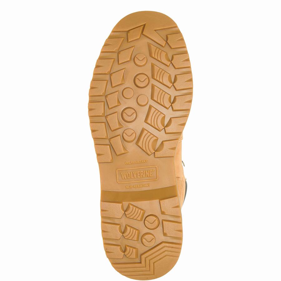 Brown Men Wolverine Floorhand Waterproof 6