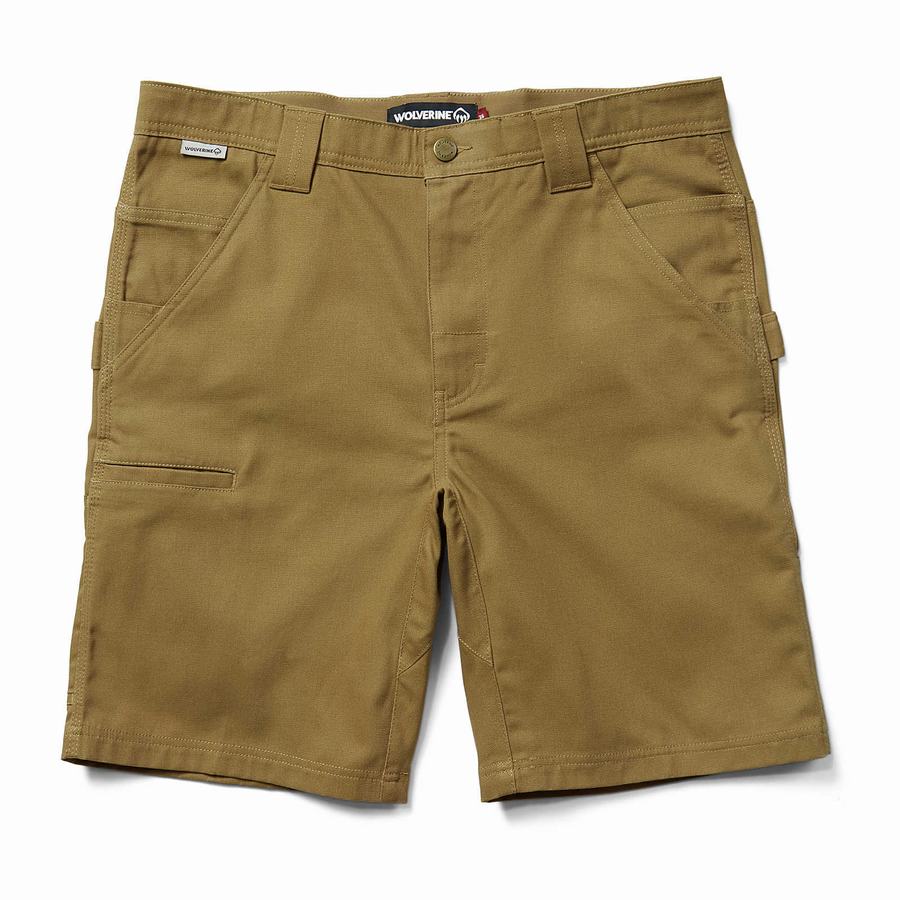 Brown Men Wolverine Guardian Cotton™ Work Shorts | ASY689CW