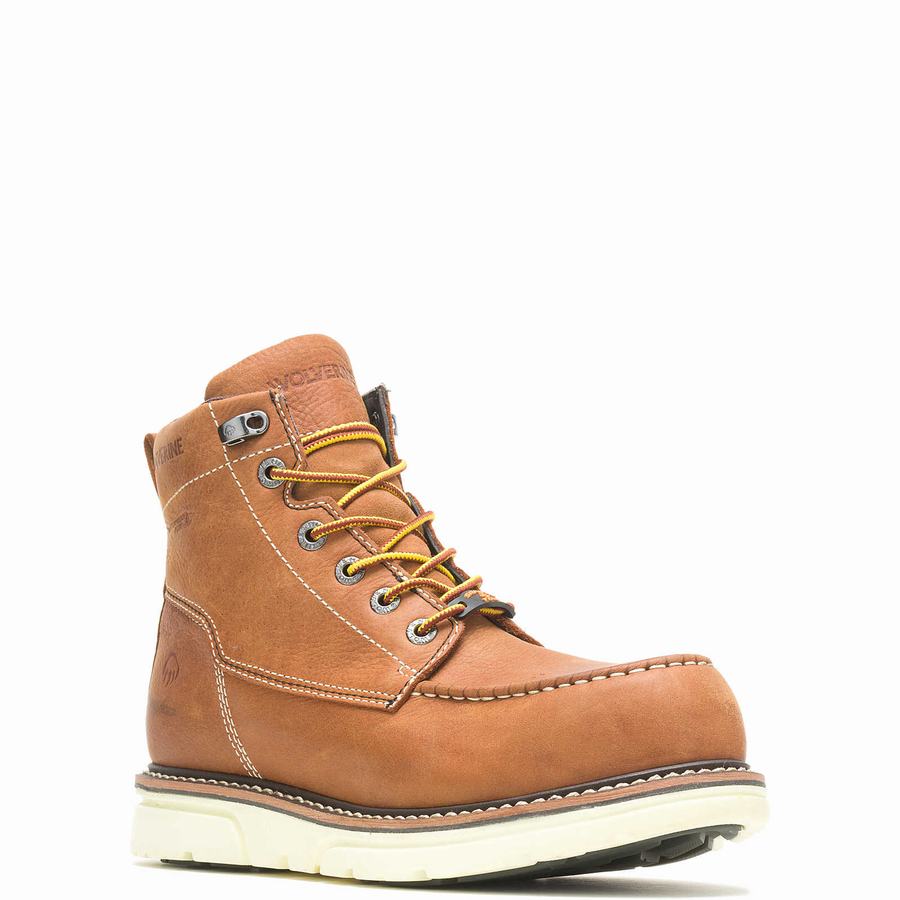 Brown Men Wolverine I-90 DuraShocks® Moc-Toe CarbonMAX® 6