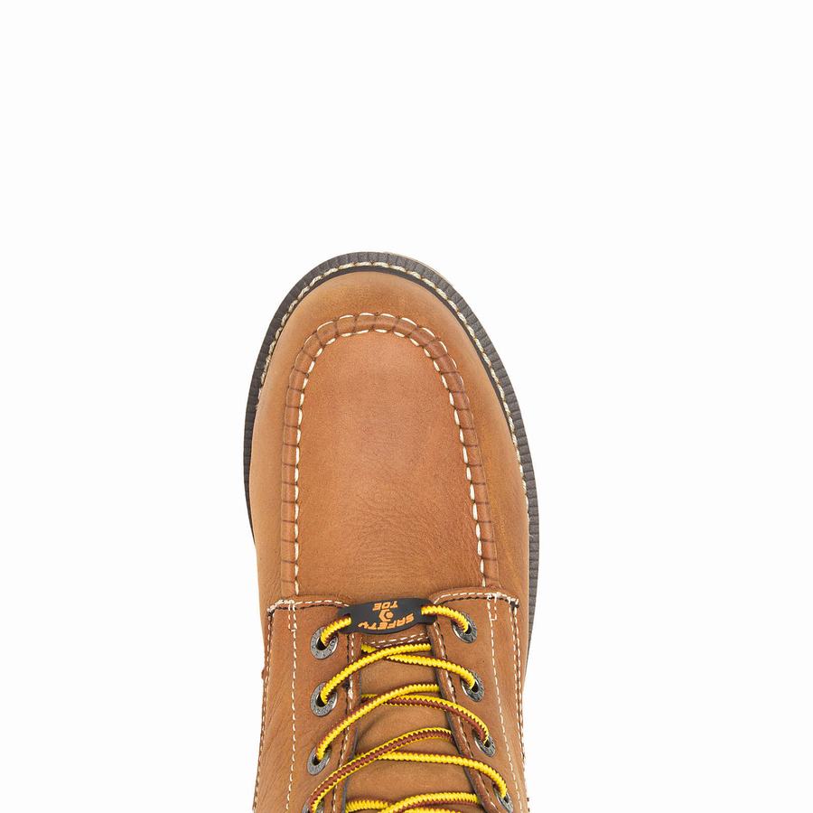 Brown Men Wolverine I-90 DuraShocks® Moc-Toe CarbonMAX® 6